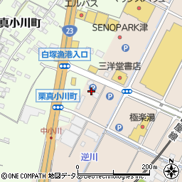 プラージュ　セノパーク津店周辺の地図