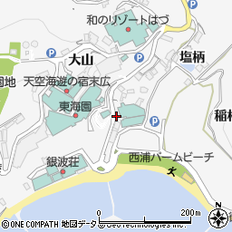 銀波荘　営業部周辺の地図