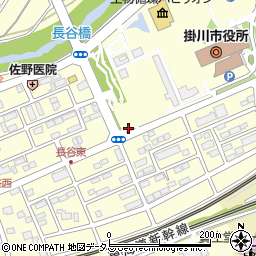 静岡県掛川市長谷1丁目周辺の地図