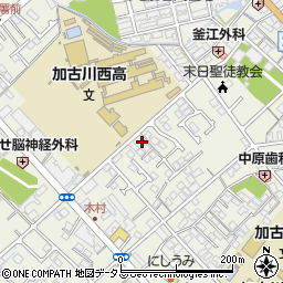 兵庫県加古川市加古川町本町115周辺の地図