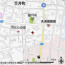 静岡県浜松市中央区笠井町331周辺の地図