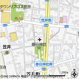 静岡県浜松市中央区笠井町1236周辺の地図