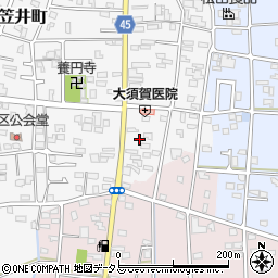 静岡県浜松市中央区笠井町97周辺の地図