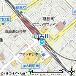 セブンイレブンハートインＪＲ加古川駅南口店周辺の地図