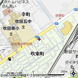 山崎製パン大阪第一工場山吹寮周辺の地図
