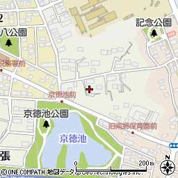 静岡県掛川市上張42周辺の地図