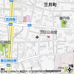 静岡県浜松市中央区笠井町882周辺の地図