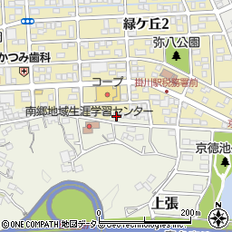 静岡県掛川市上張182周辺の地図
