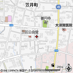 静岡県浜松市中央区笠井町915周辺の地図