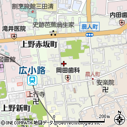 三重県伊賀市上野農人町390周辺の地図