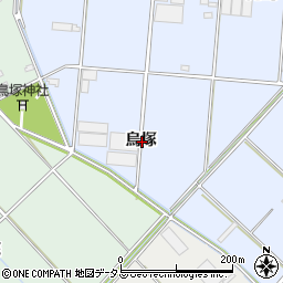 愛知県豊橋市高洲町烏塚周辺の地図