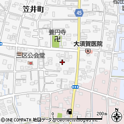 静岡県浜松市中央区笠井町339周辺の地図