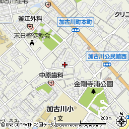 兵庫県加古川市加古川町本町69周辺の地図