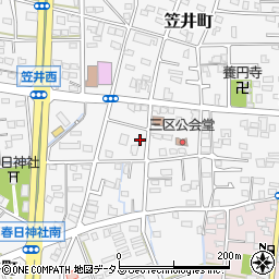 静岡県浜松市中央区笠井町880周辺の地図