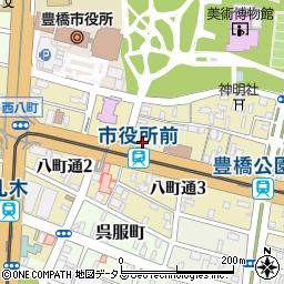 静岡新聞社豊橋支局周辺の地図
