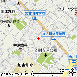 兵庫県加古川市加古川町本町55周辺の地図