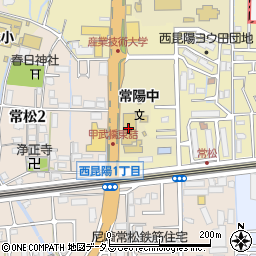 尼崎市立常陽中学校周辺の地図