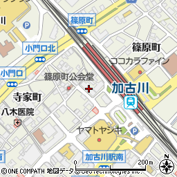 兵庫信用金庫加古川支店周辺の地図