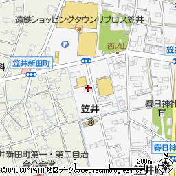 静岡県浜松市中央区笠井町1277周辺の地図