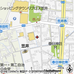 静岡県浜松市中央区笠井町1255周辺の地図