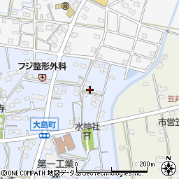 静岡県浜松市中央区大島町21周辺の地図
