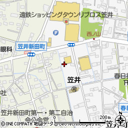 静岡県浜松市中央区笠井町1276周辺の地図