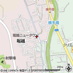 静岡県袋井市堀越1822周辺の地図