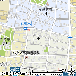 愛知県豊橋市上地町54周辺の地図