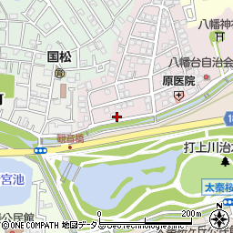 大阪府寝屋川市八幡台1周辺の地図