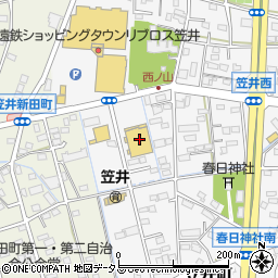 静岡県浜松市中央区笠井町1261周辺の地図