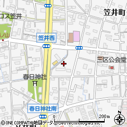 静岡県浜松市中央区笠井町940周辺の地図