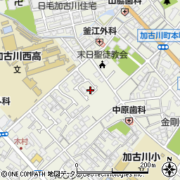 兵庫県加古川市加古川町本町104周辺の地図