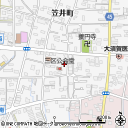 静岡県浜松市中央区笠井町912周辺の地図