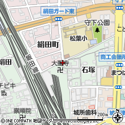 愛知県豊橋市花田町石塚86周辺の地図