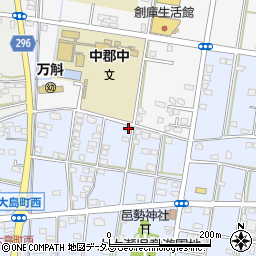 静岡県浜松市中央区大島町1353周辺の地図