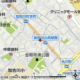 タイムズ加古川本町駐車場周辺の地図