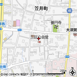 静岡県浜松市中央区笠井町911周辺の地図
