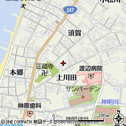 愛知県知多郡美浜町野間須賀36周辺の地図