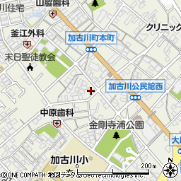 兵庫県加古川市加古川町本町55-6周辺の地図