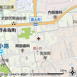 三重県伊賀市上野農人町510-7周辺の地図