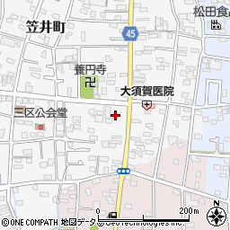 静岡県浜松市中央区笠井町298周辺の地図
