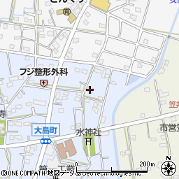 静岡県浜松市中央区大島町18周辺の地図