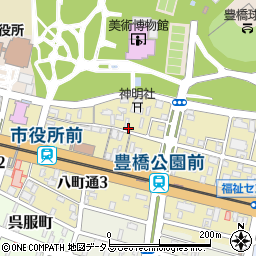 安久美神戸神明社周辺の地図