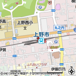 伊賀警察署丸の内交番周辺の地図