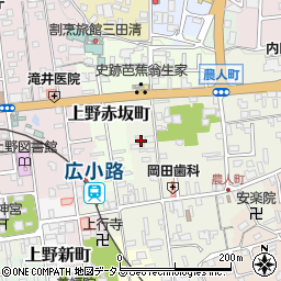 三重県伊賀市上野農人町412-6周辺の地図