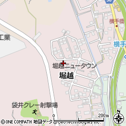 静岡県袋井市堀越1649周辺の地図