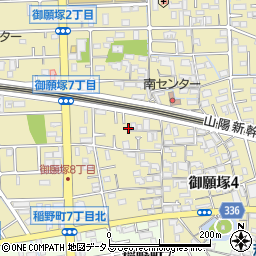 兵庫県伊丹市御願塚5丁目1周辺の地図