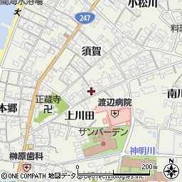 愛知県知多郡美浜町野間須賀32周辺の地図
