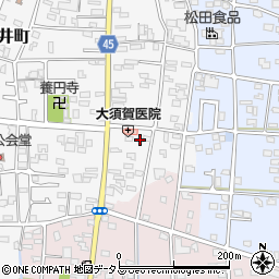 静岡県浜松市中央区笠井町80周辺の地図