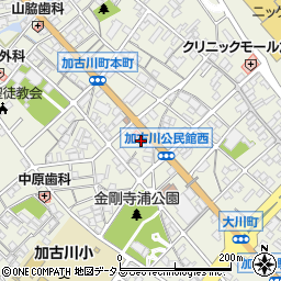 加古川交通周辺の地図